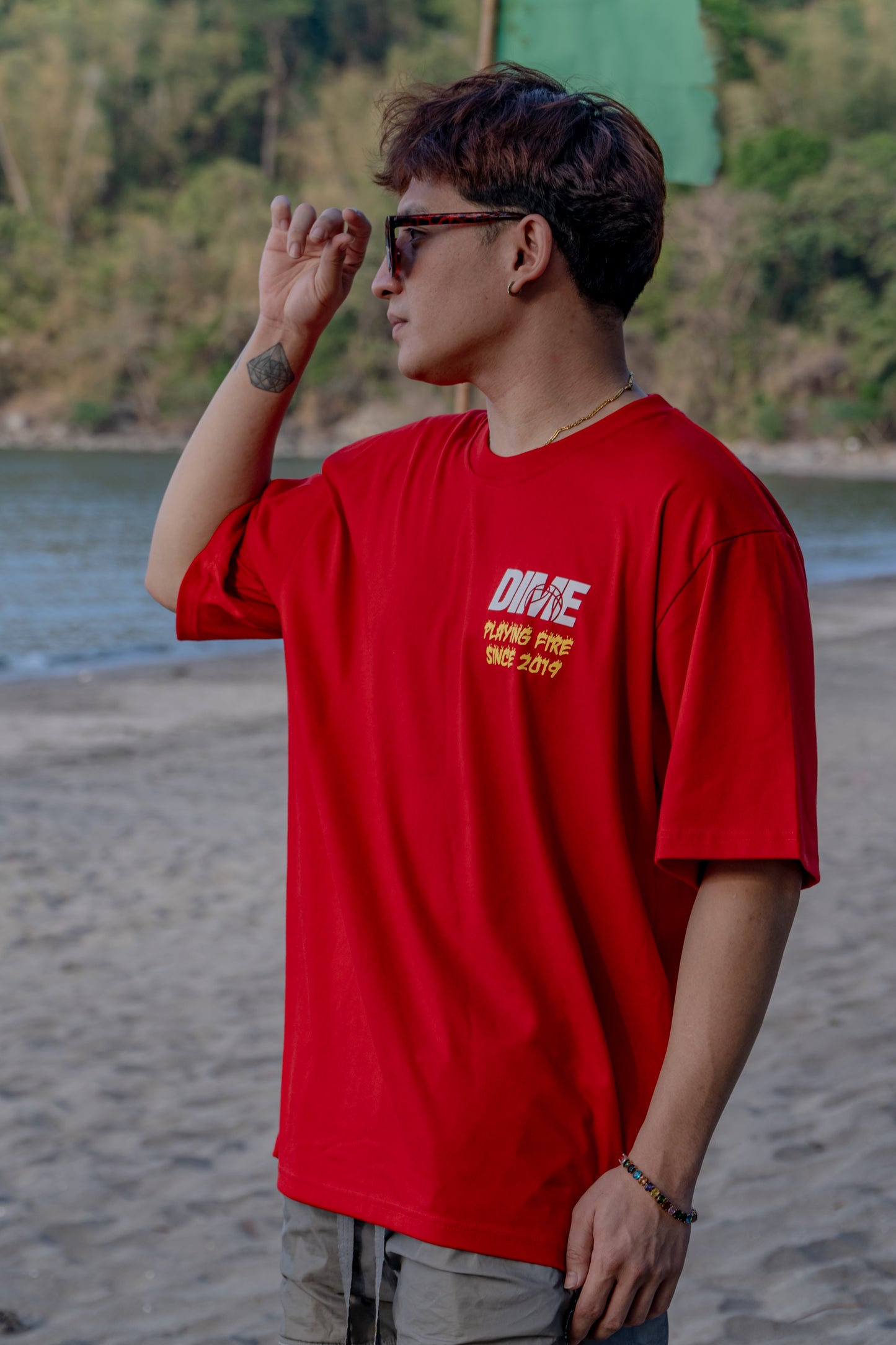 Dime - On Fire (Red Tee)