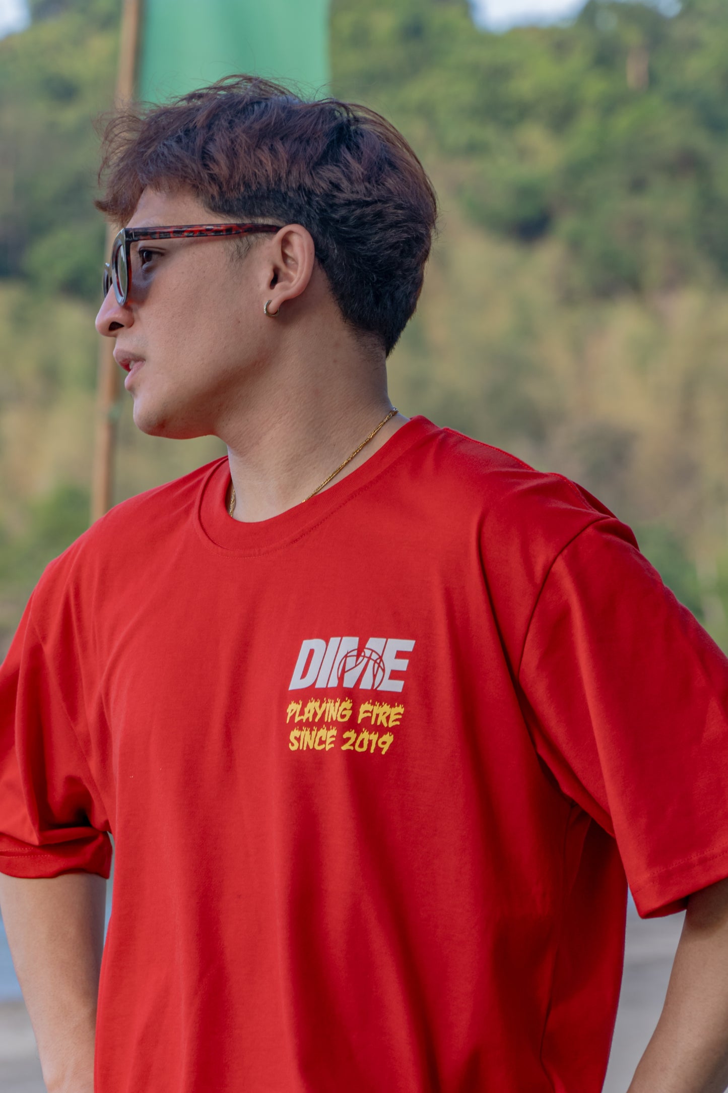 Dime - On Fire (Red Tee)