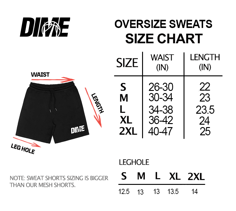Dime - Hoopstar Sweat Shorts (Oversized)