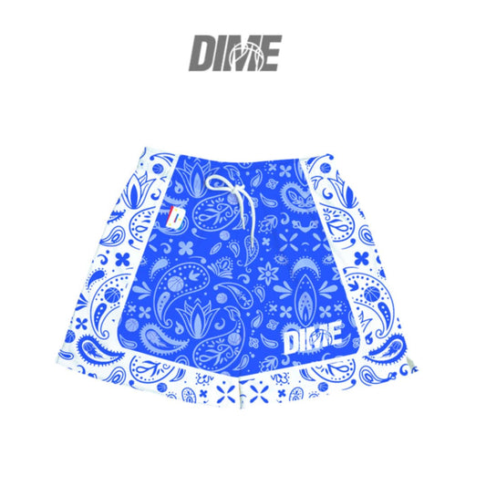Dime - Paisley Hoops (Mesh Short Blue)