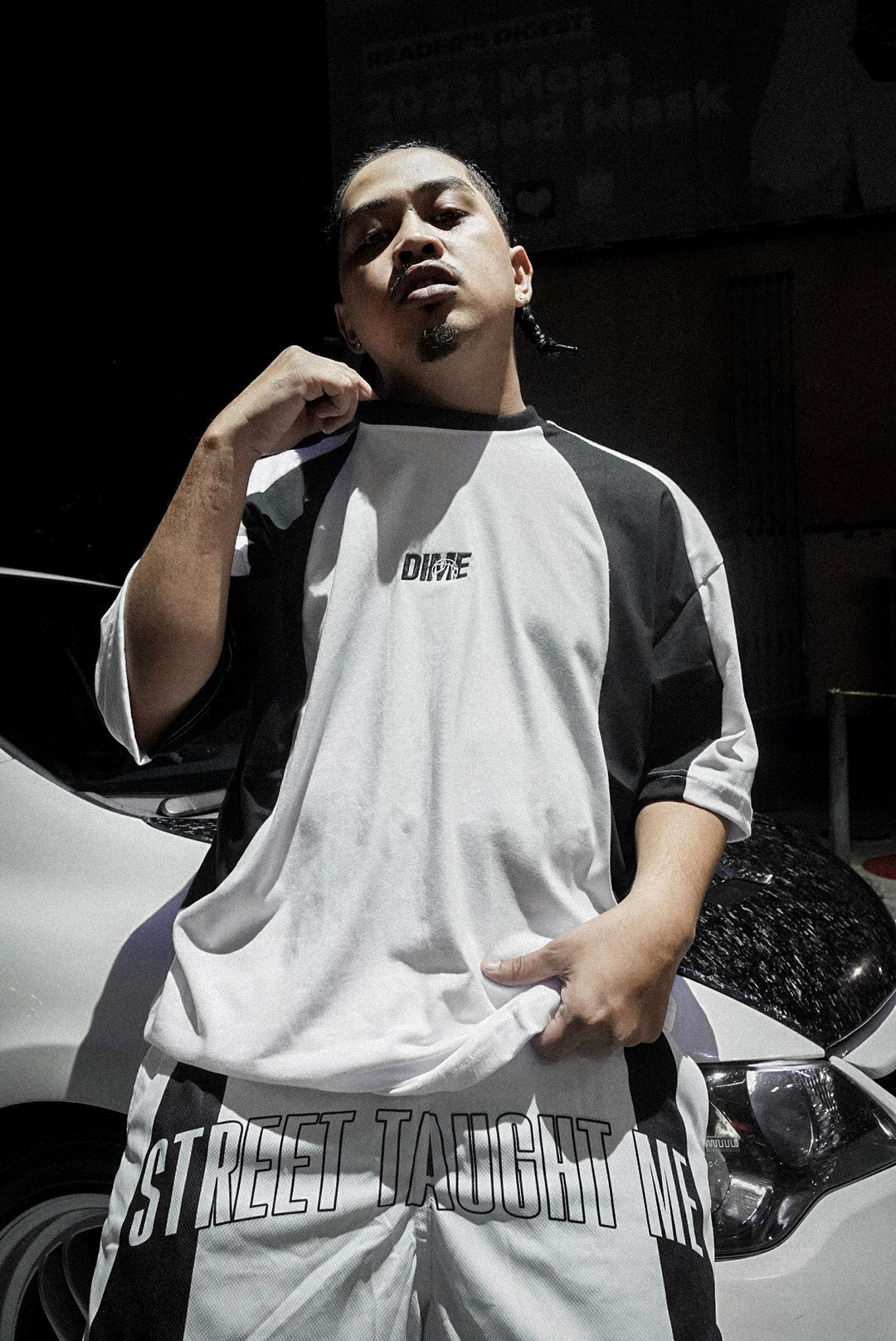Dime - Speed Baggy Shorts / (White/Black)