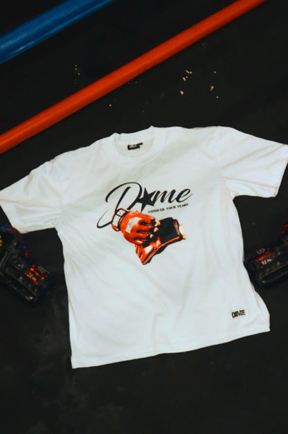 Dime - Conquer (White Tee)