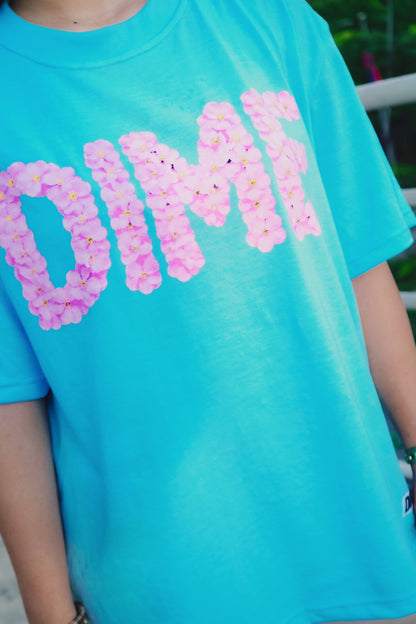 Dime - Floral (Powder Blue Tee)