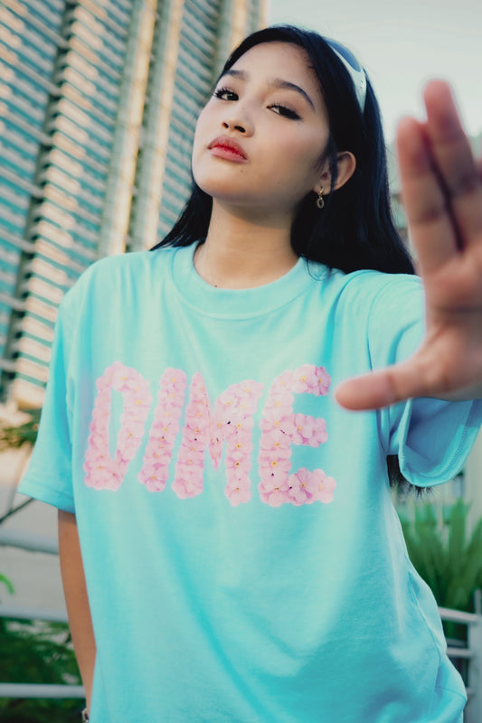 Dime - Floral (Powder Blue Tee)