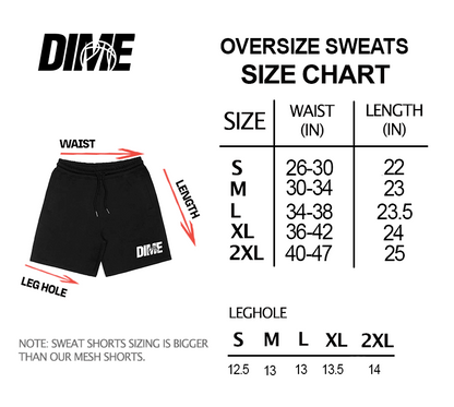 Dime - Hoopstar Sweat Shorts (Oversized)